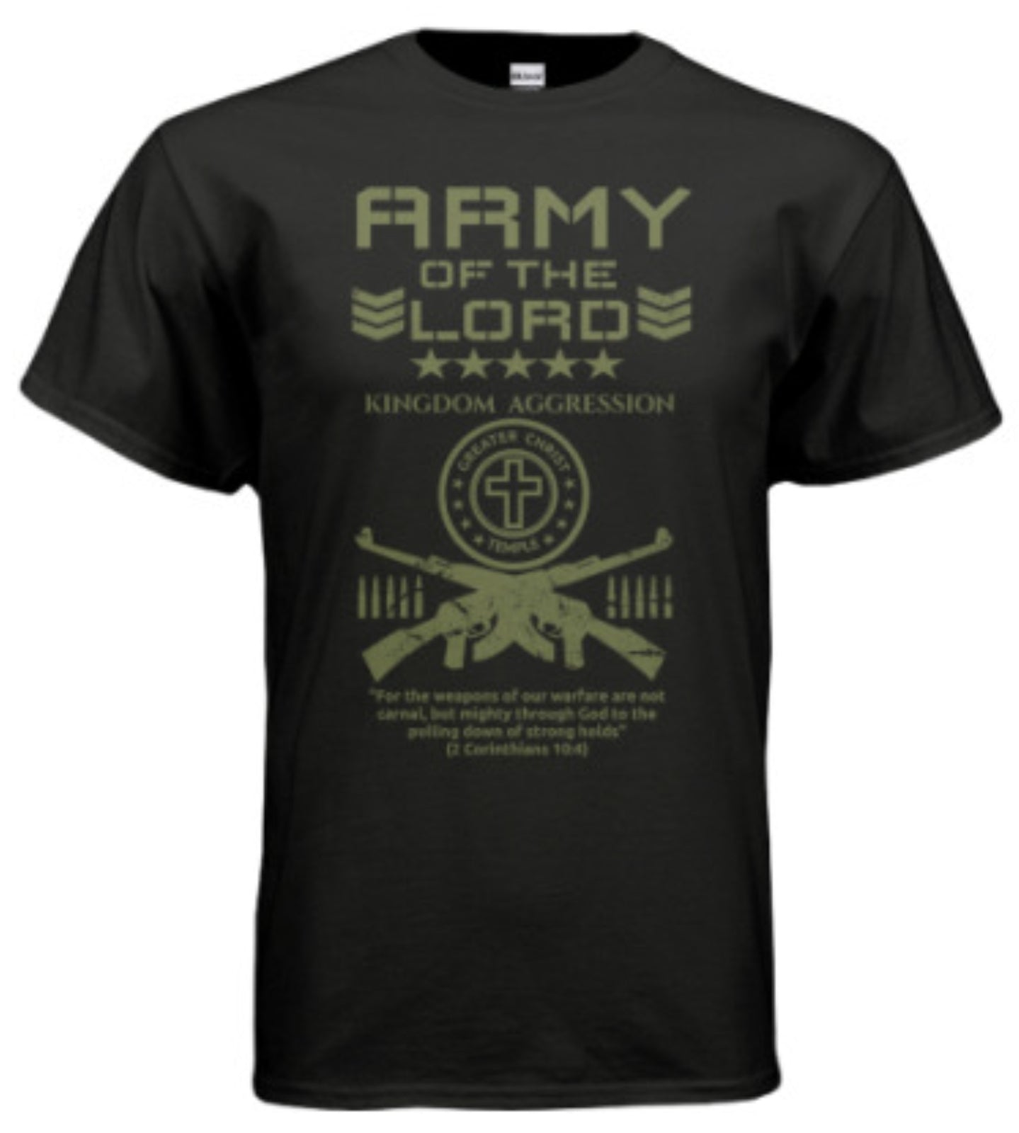 Army of the LORD - GreaterCTC (Black) tshirt