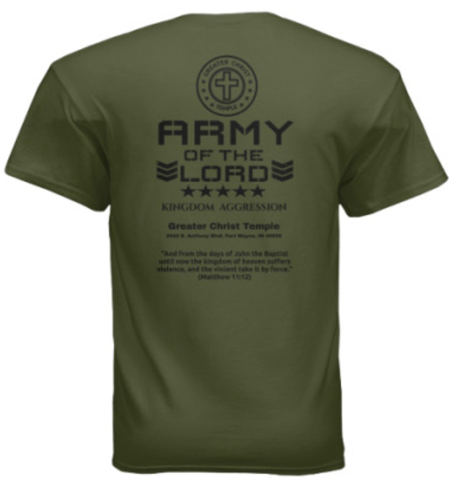 Army of the LORD - GreaterCTC (Green) tshirt